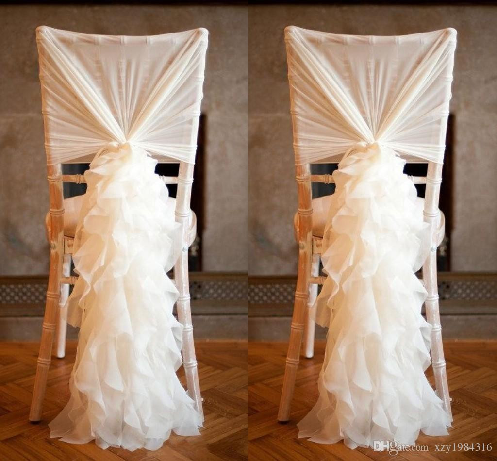 DIY Wedding Sashes
 2015 New Arrival Chiffon Chair Covers for Weddings