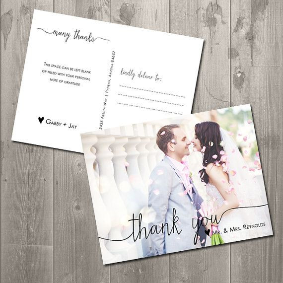 DIY Wedding Thank You Cards
 Scribble Thank You Card DIY Printable Thank You