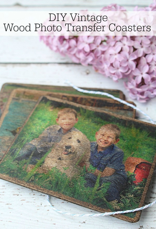 DIY Wood Photo Transfer
 Mother s Day DIY Tray Clean and Scentsible