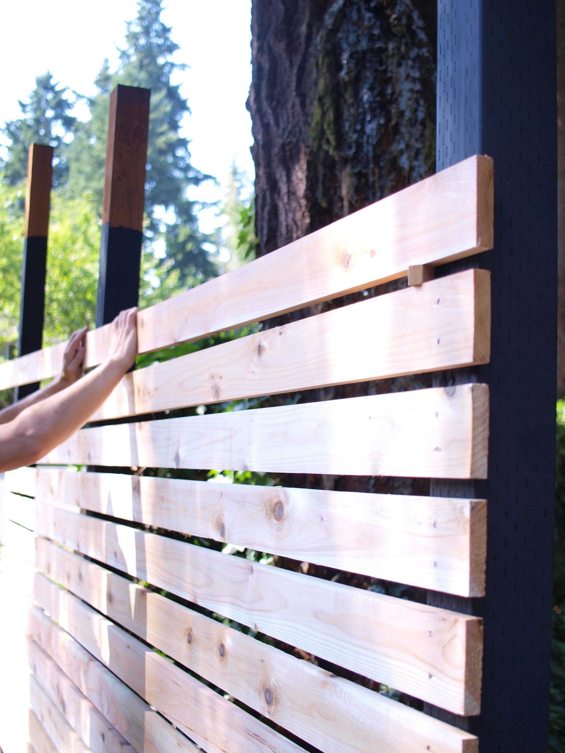 DIY Wood Privacy Fence
 DIY Backyard Fence Part II Dunn DIY