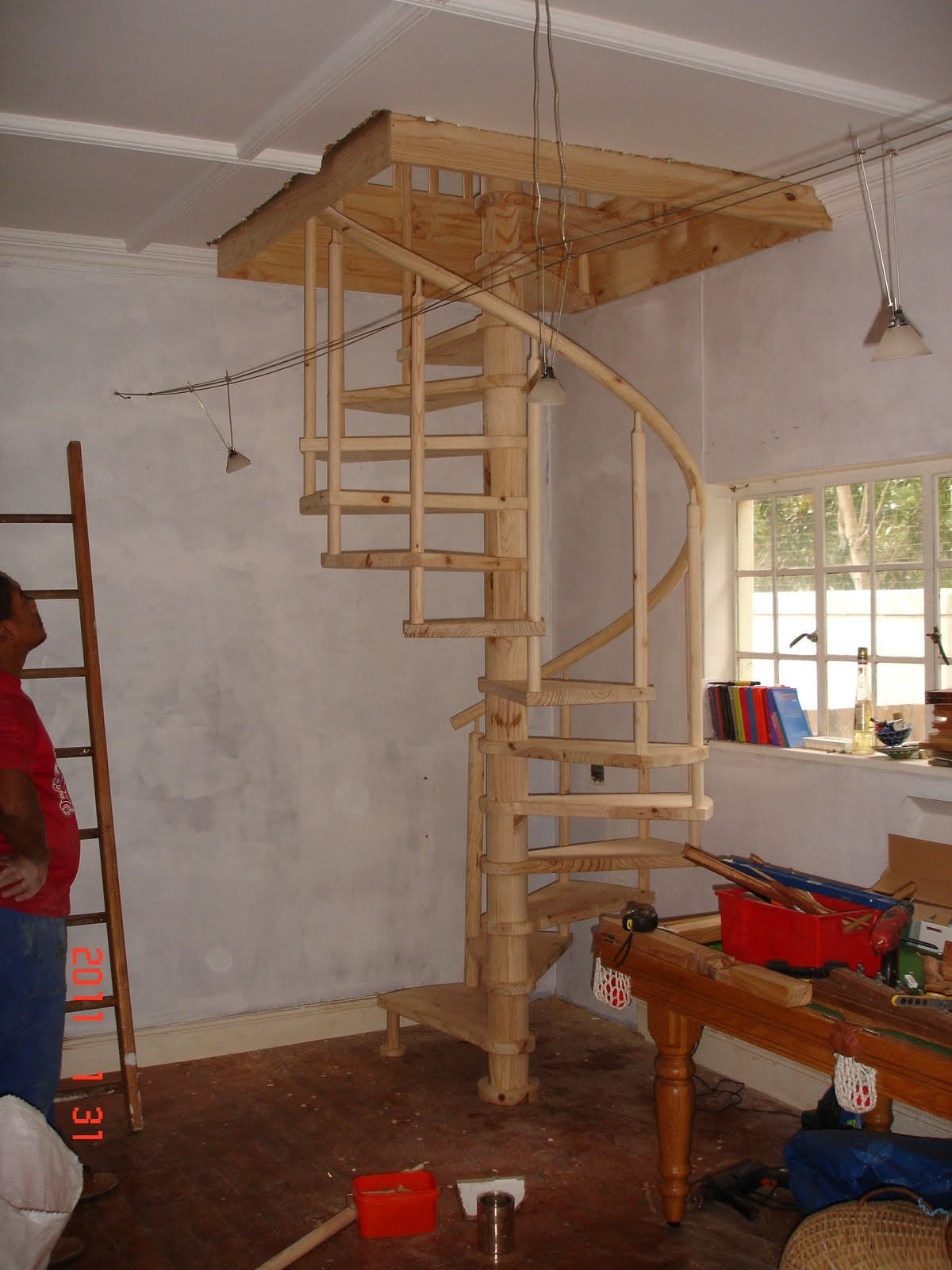DIY Wood Spiral Staircase
 Cape Stairs D I Y Spiral Staircase with round balusters