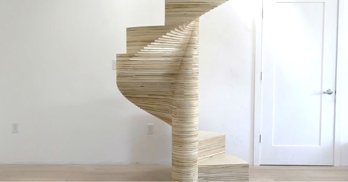 DIY Wood Spiral Staircase
 Carpenter Creates A Stunning DIY Spiral Staircase In His