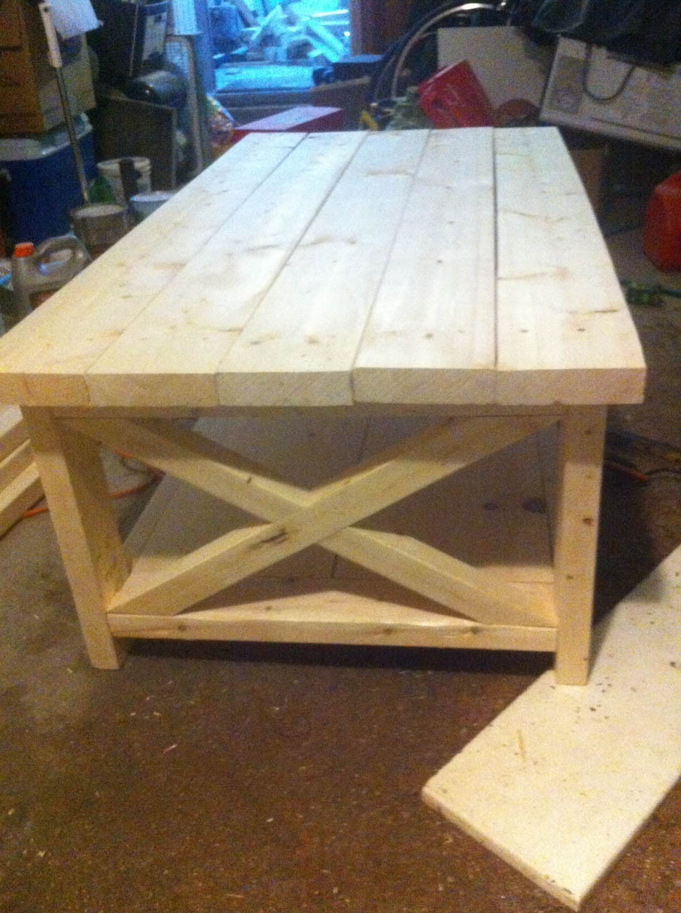 DIY Wood Tables
 artisan des arts DIY Oxidized wood X coffee table