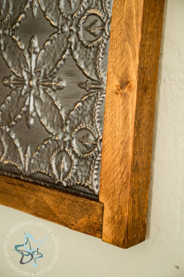 DIY Wooden Decor
 DIY Rustic Metal Tile Wall Decor Designed Decor