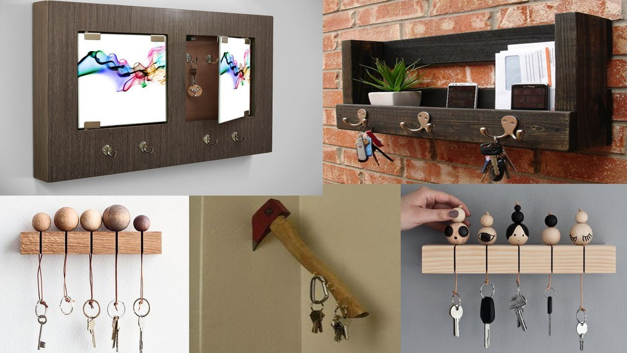 DIY Wooden Decor
 DIY Wooden Key Holder for Wall Ideas Diy Home Decor