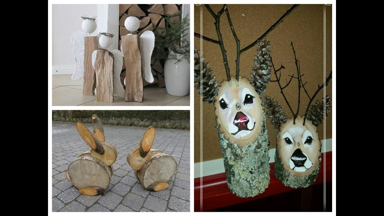 DIY Wooden Decorations
 DIY Log Decor Ideas Wooden Christmas Decorations