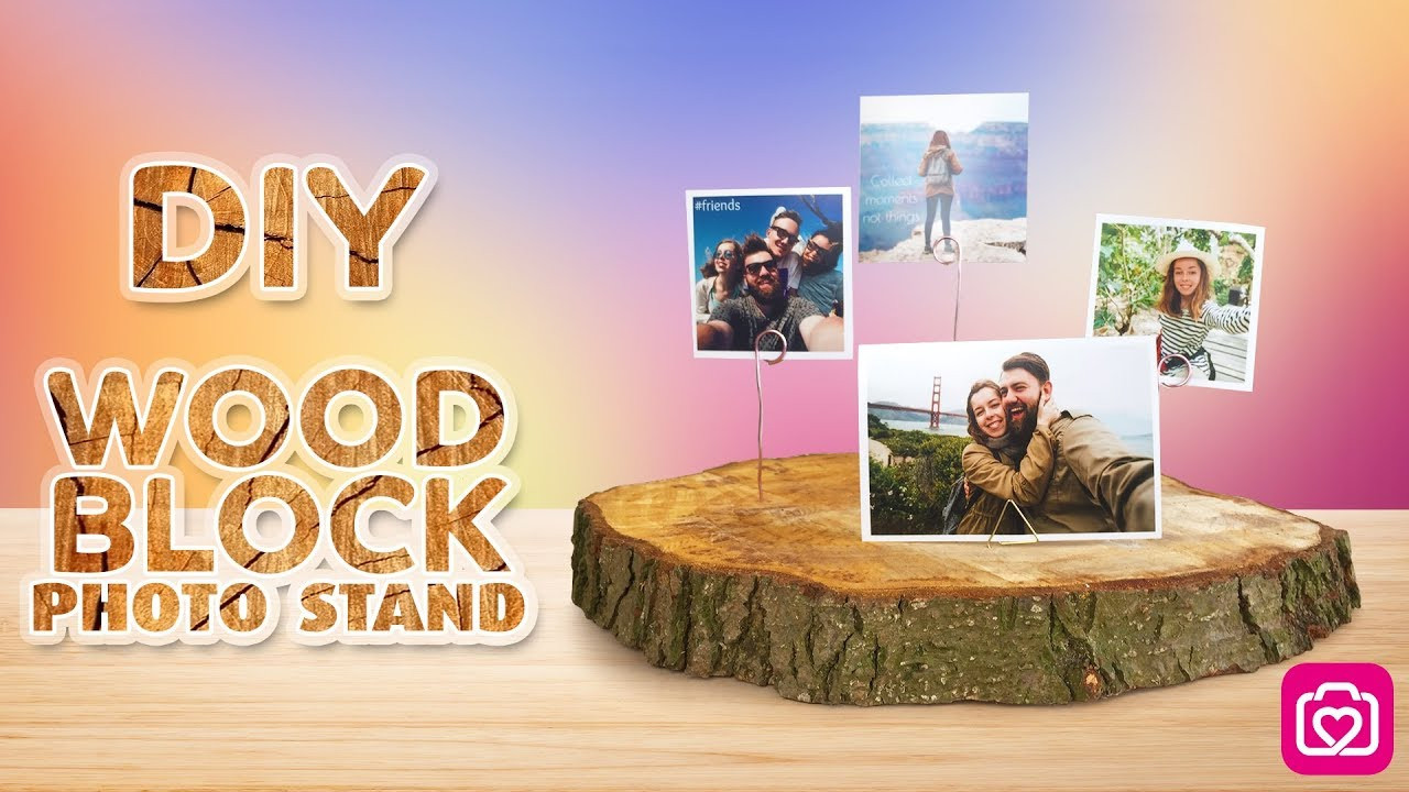 DIY Wooden Photo Blocks
 DIY Wood Block Stand