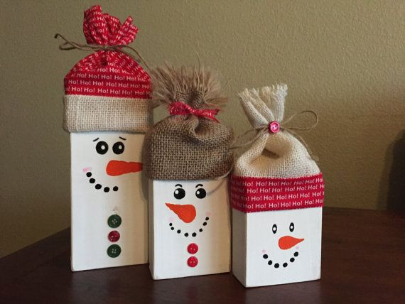 DIY Wooden Snowman
 Snowman Decorating Ideas For Christmas Genie White