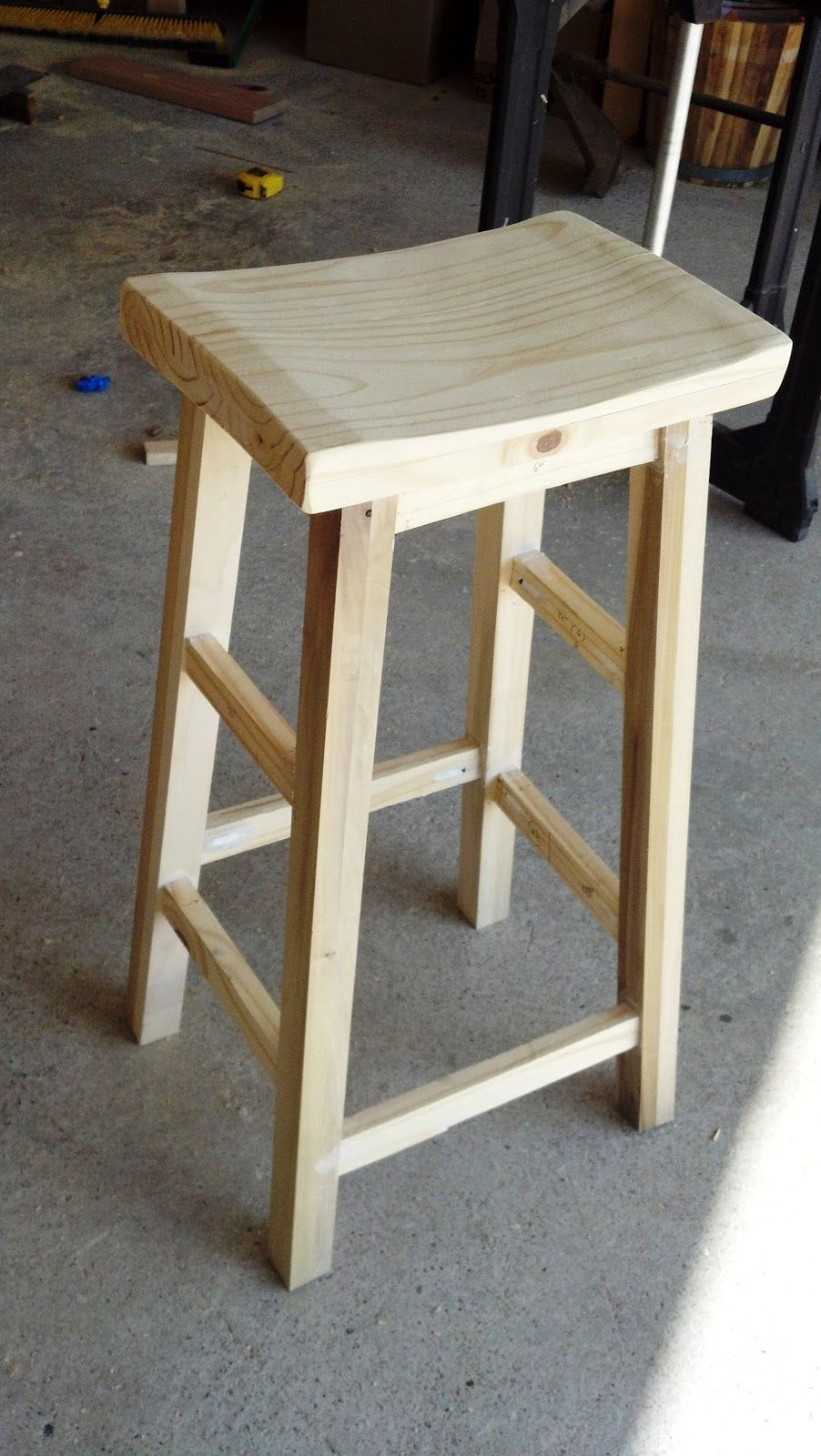 DIY Wooden Stools
 DIY Barstools Add to the honey please do list
