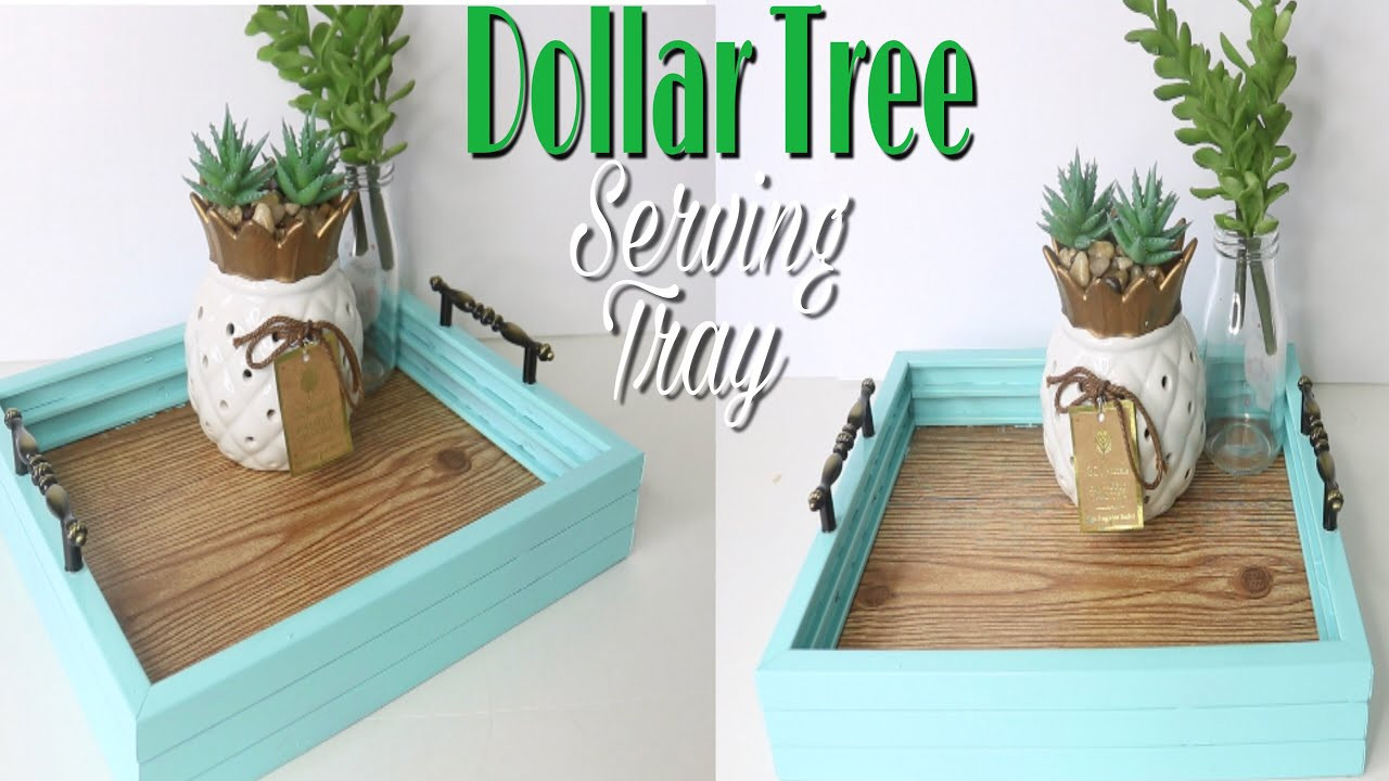 DIY Wooden Tray
 Dollar Tree DIY Faux Wood Tray