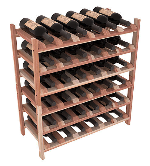 DIY Wooden Wine Racks
 36 Bottle Stacking Wood Wine Rack in Premium Redwood Easy