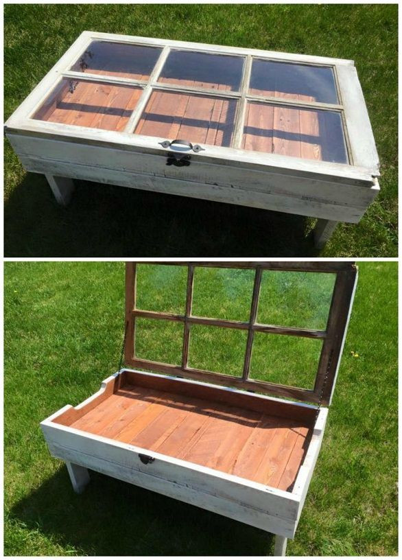 DIY Woodworking Projects To Sell
 DIY Wood Pallet Window Coffee Table