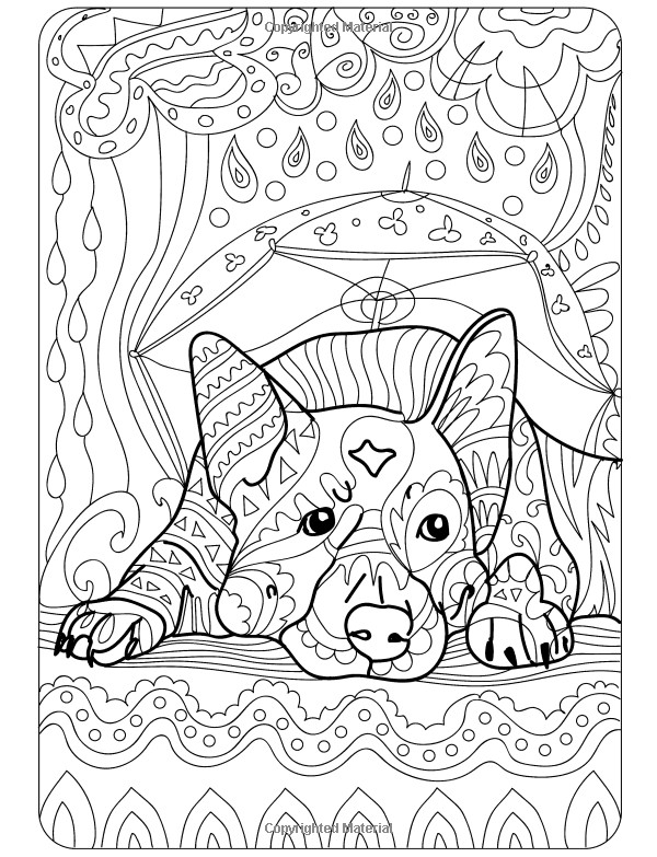 Dog Coloring Book For Adults
 Doodle Dogs Coloring Books For Adults Featuring Over 30