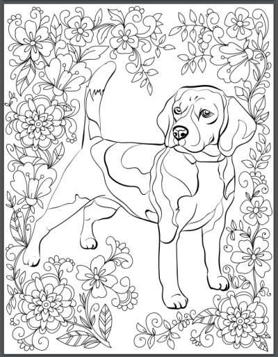 Dog Coloring Book For Adults
 De stress With Dogs Downloadable 10 Page Coloring Book