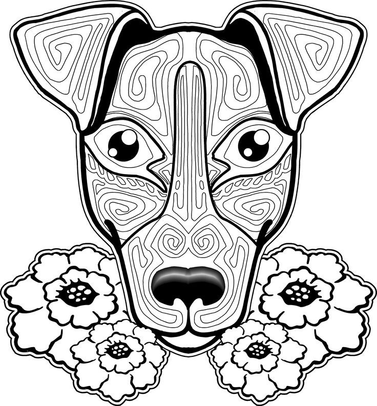 Dog Coloring Book For Adults
 Dog Coloring Pages