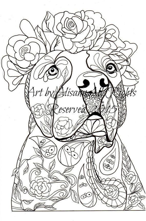 Dog Coloring Book For Adults
 Love Dogs Coloring Book for Adults Vol 1 by