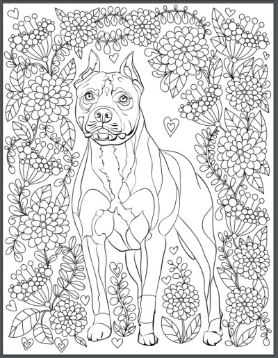 Dog Coloring Book For Adults
 De stress With Dogs Downloadable 10 Page Coloring Book