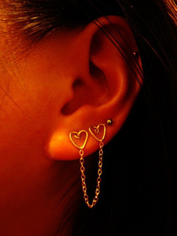 Double Piercing Earrings
 Unavailable Listing on Etsy