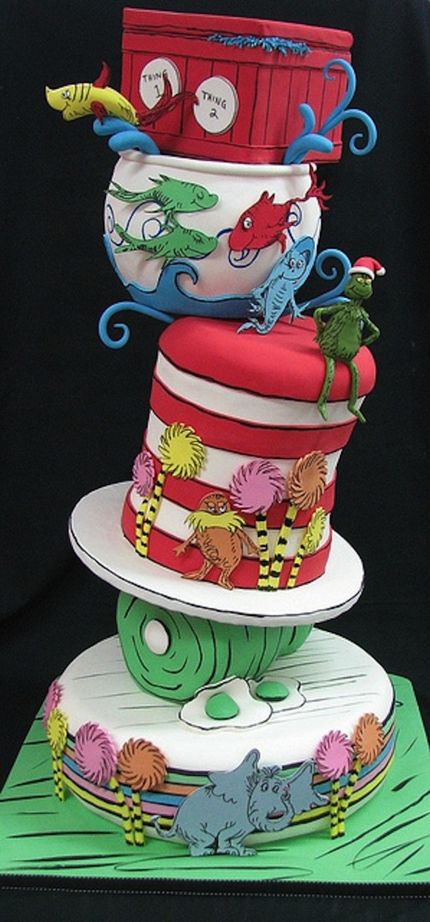 Dr Seuss Birthday Cakes
 Read your book and eat it too