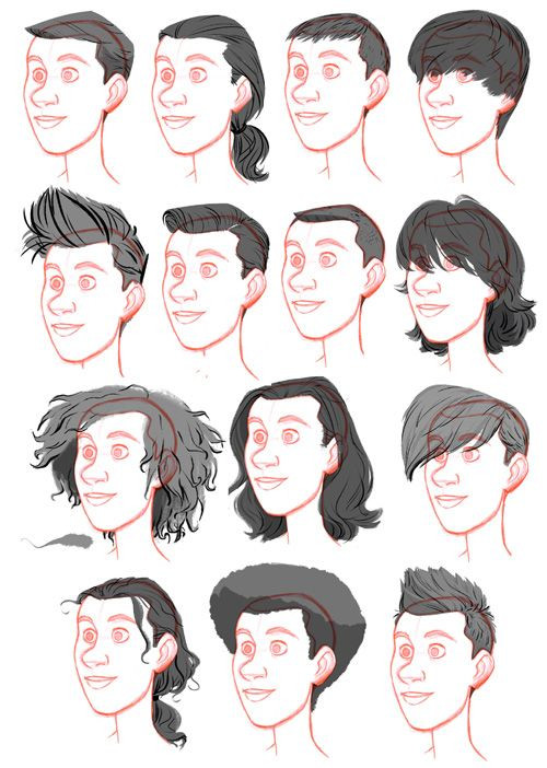 Drawing Hairstyles Male
 tealin And now the men’s catalogue – further