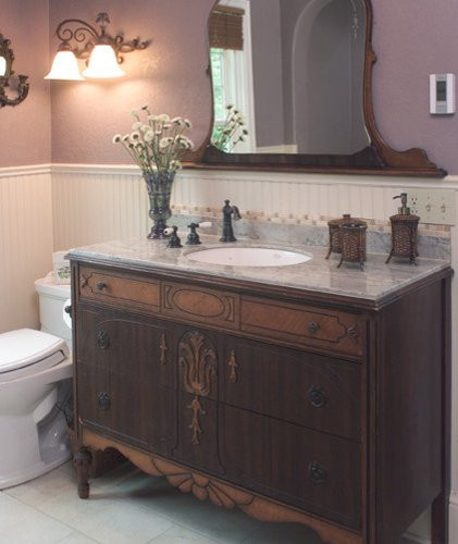 Dresser Style Bathroom Vanity
 Dresser Turned Into Vanity Home Design Ideas