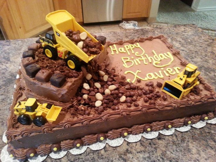 Dump Truck Birthday Cake
 2nd birthday cake for X