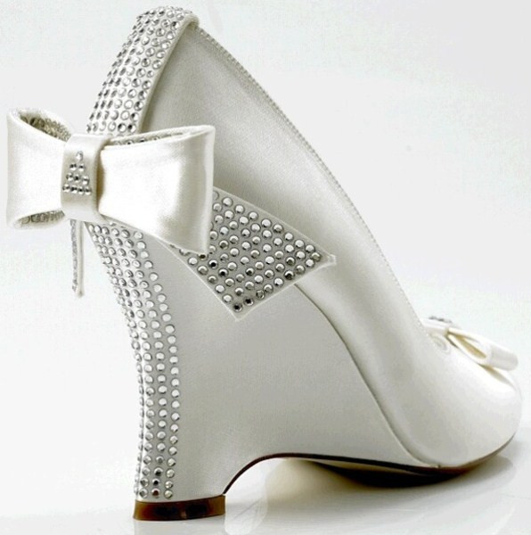 Dyeable Wedge Wedding Shoes
 Object moved