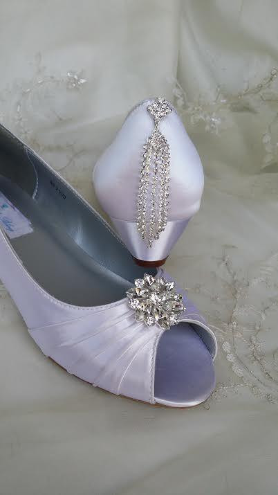 Dyeable Wedge Wedding Shoes
 Wedding Shoes Wedge Shoes Bridal Wedges With Crystal