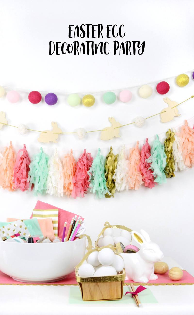 Easter Egg Party Ideas
 Simple and Sweet DIY Easter Party Decorations on Love the Day