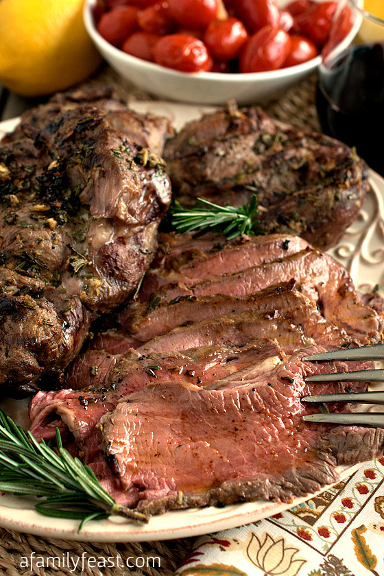 Easter Lamb Dinner
 Roasted Lamb London Broil Style A Family Feast