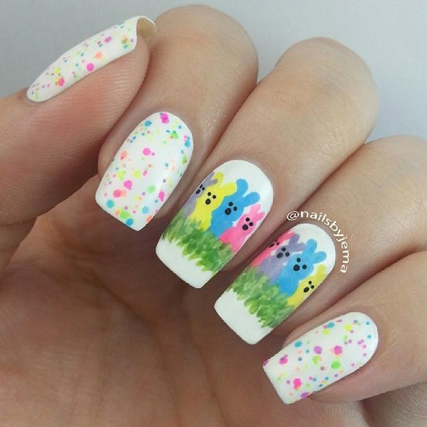 Easter Nail Colors
 32 Cute Nail Art Designs for Easter