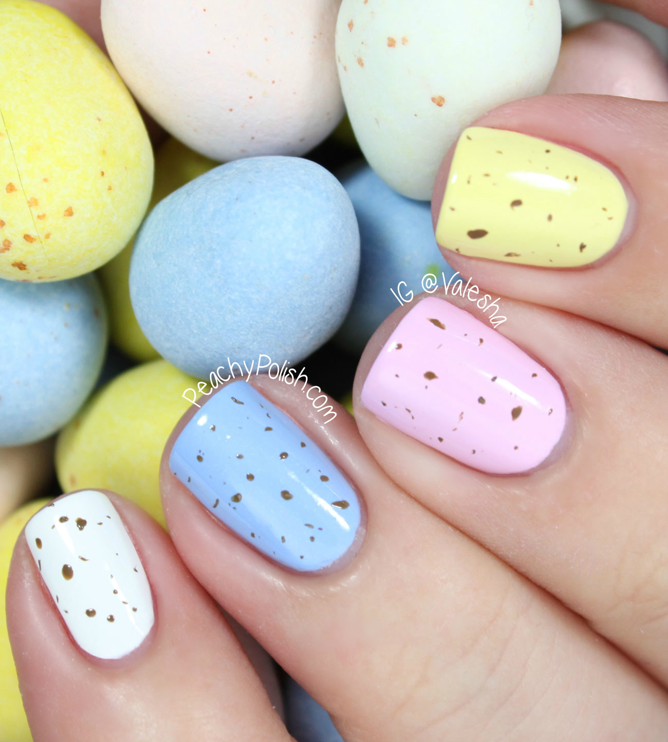 Easter Nail Colors
 Happy Easter Mini Egg Nails Peachy Polish