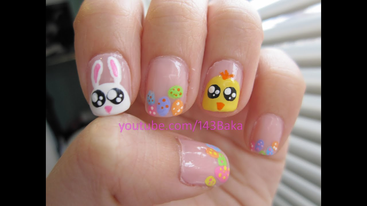 Easter Nail Designs
 Easter Bunny Chick Nails