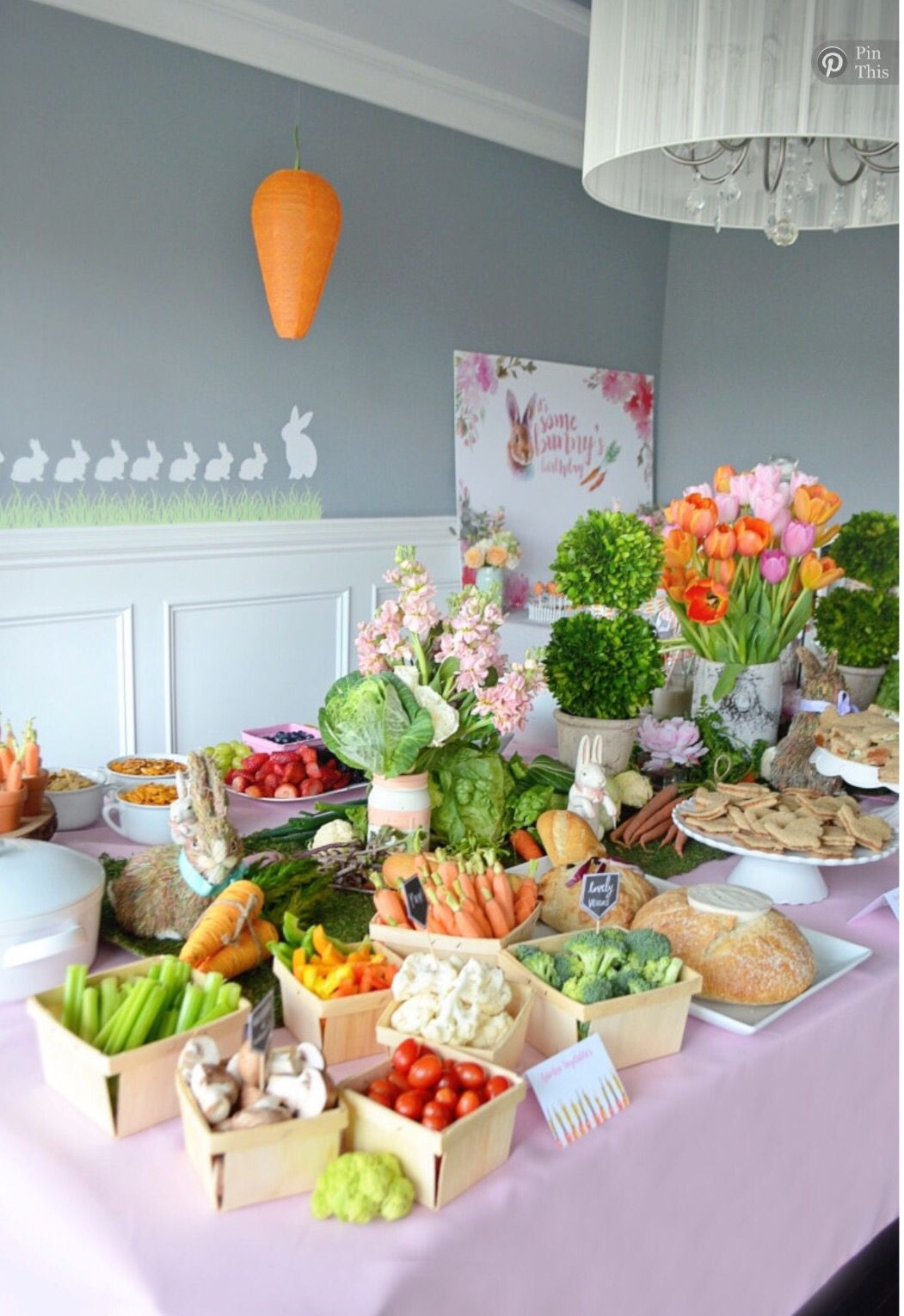 Easter Party Decor Ideas
 Some Bunny Is e Love this Look closely rabbit made out