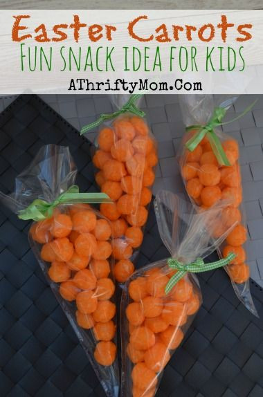 Easter School Party Ideas
 Easter Carrots Fun Snack Idea for Kids Easter Snack