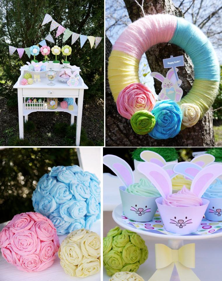 Easter Themed Party Ideas
 Kara s Party Ideas Kids Pastel Easter Bunny Egg Hunt Boy
