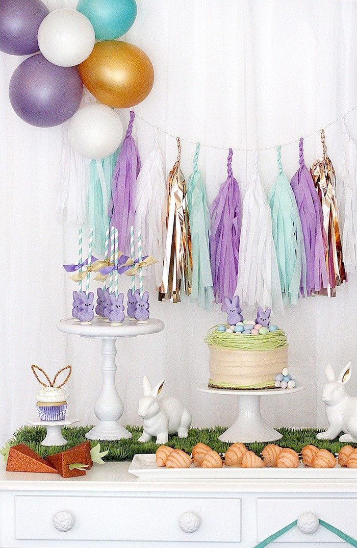 Easter Themed Party Ideas
 Kara s Party Ideas "Bunny Bash" Easter Party for Kids