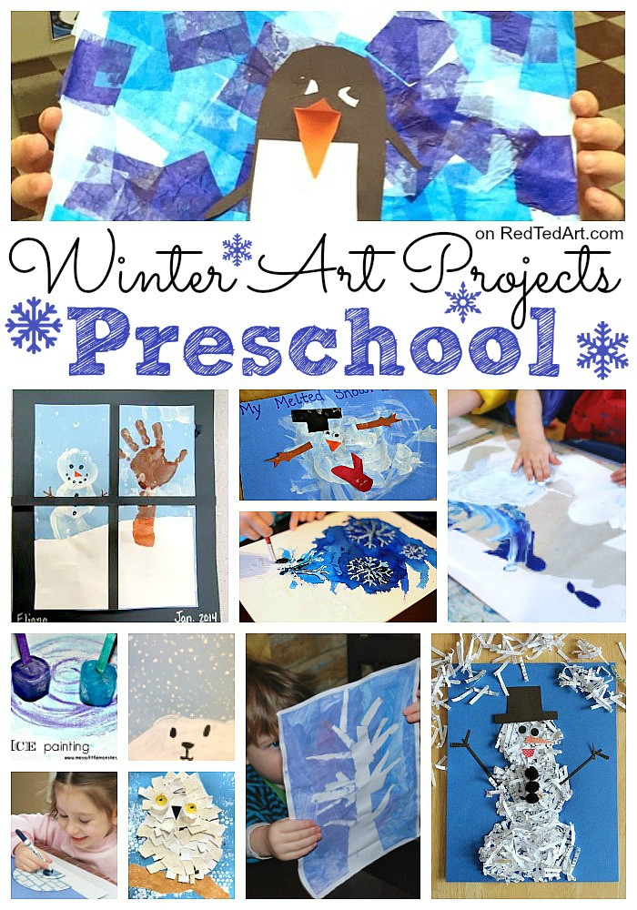 Easy Art Projects Preschoolers
 Winter Art Projects for Preschool Red Ted Art