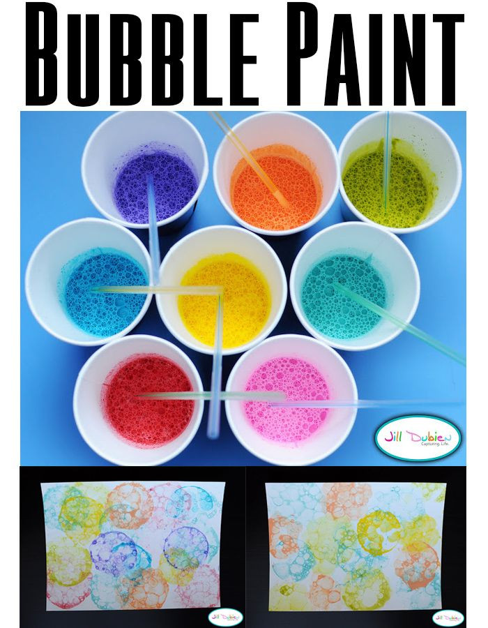 Easy Art Projects Preschoolers
 How to make bubble paint a fun art activity for