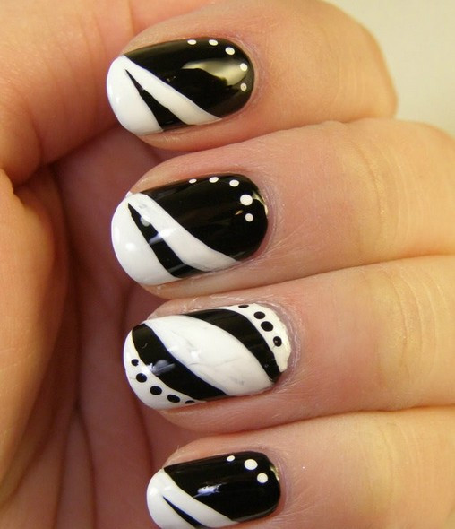 Easy Black And White Nail Designs
 15 Easy Black and White Nail Designs for Beginners