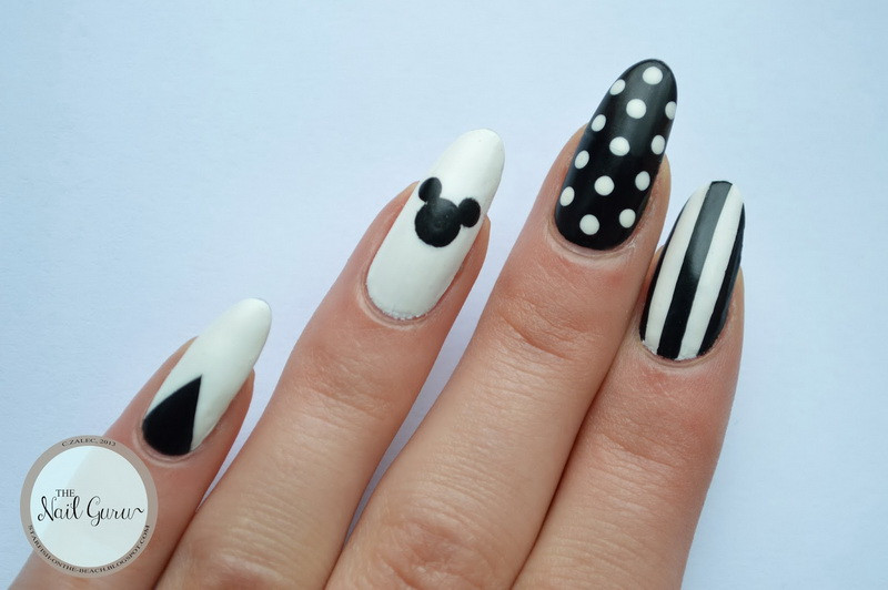 Easy Black And White Nail Designs
 20 Amazing Black and white nail designs yve style