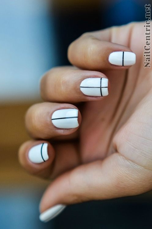 Easy Black And White Nail Designs
 8 Subtle and Oh So Simple Nail Art Designs