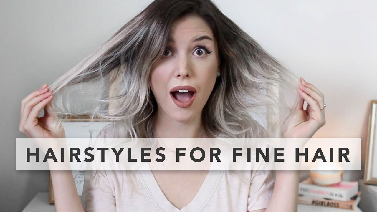 Easy Care Hairstyles For Fine Hair
 3 Quick and Easy Hairstyles for FINE HAIR