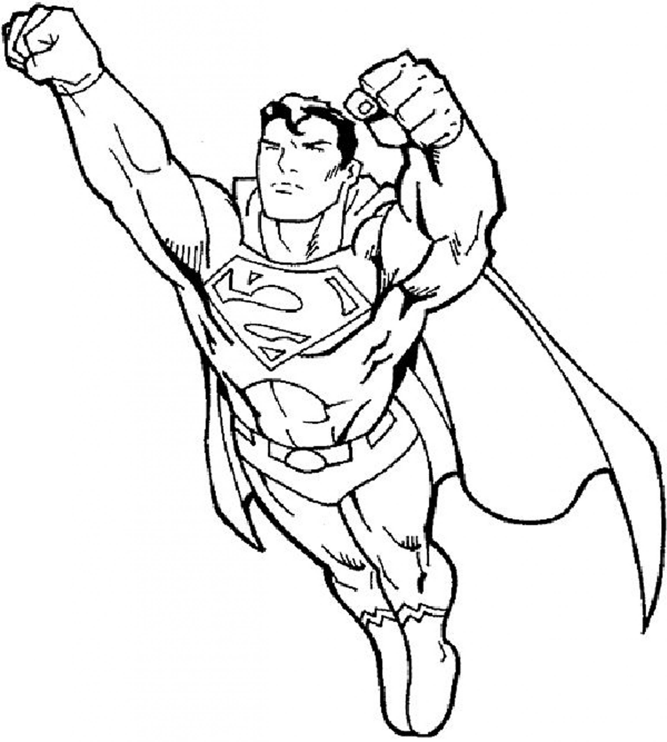 Easy Coloring Pages For Boys
 Superman Easy Coloring Pages Coloring Home
