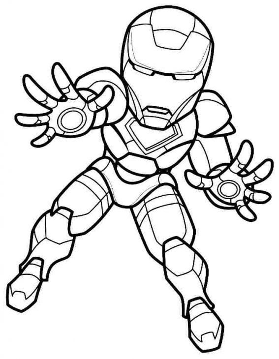 Easy Coloring Pages For Boys
 The Iron Man From Super Hero Squad Coloring Page line