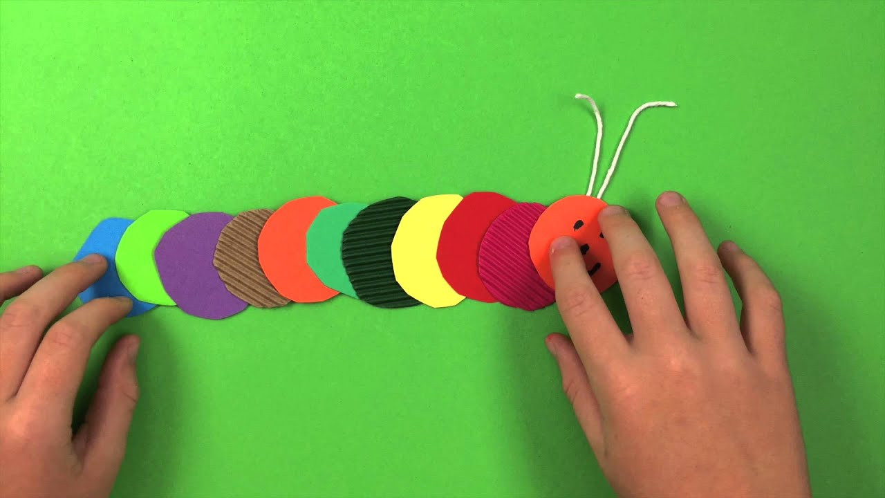 Easy Crafts For Preschoolers
 How to make a Caterpillar very easy craft project