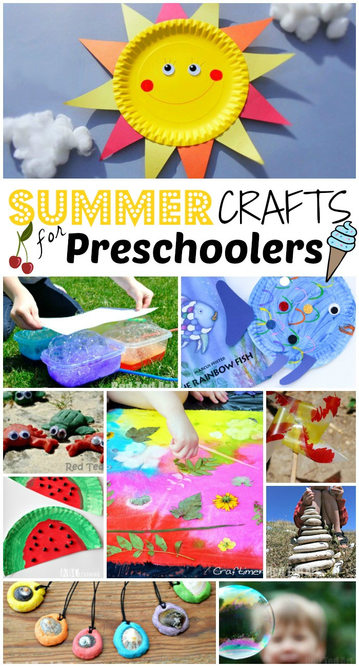 Easy Crafts For Preschoolers
 Summer Crafts for Preschoolers Red Ted Art s Blog