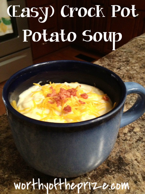 Easy Crock Pot Potato Soup
 worthyoftheprize Paula Deen Easy Crock Pot Potato Soup
