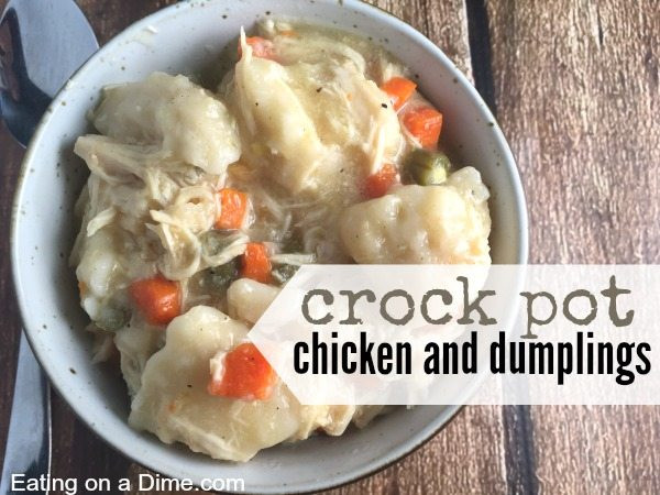 Easy Crockpot Chicken And Dumplings
 Crock pot Chicken and Dumplings recipe Best crock pot