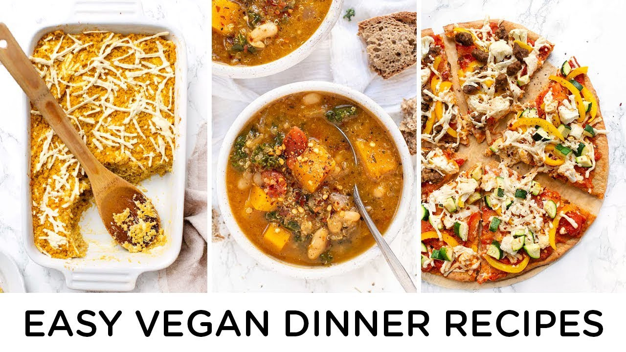 Easy Dinner Recipes For Beginners
 EASY VEGAN DINNER RECIPES ‣‣ for family or vegan beginners